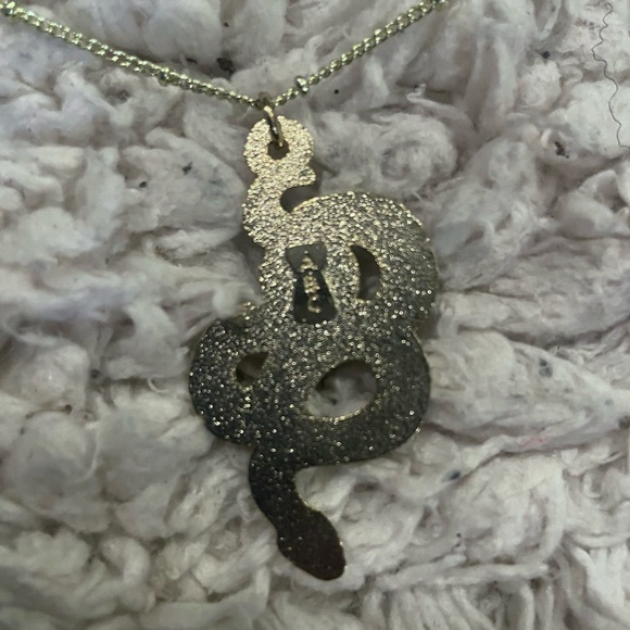 Art By Ciara Gold Plated Enamel Handmade Snake Necklace - Picture 5 of 5